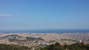 Panorámica de Barcelona desde el Tibidabo