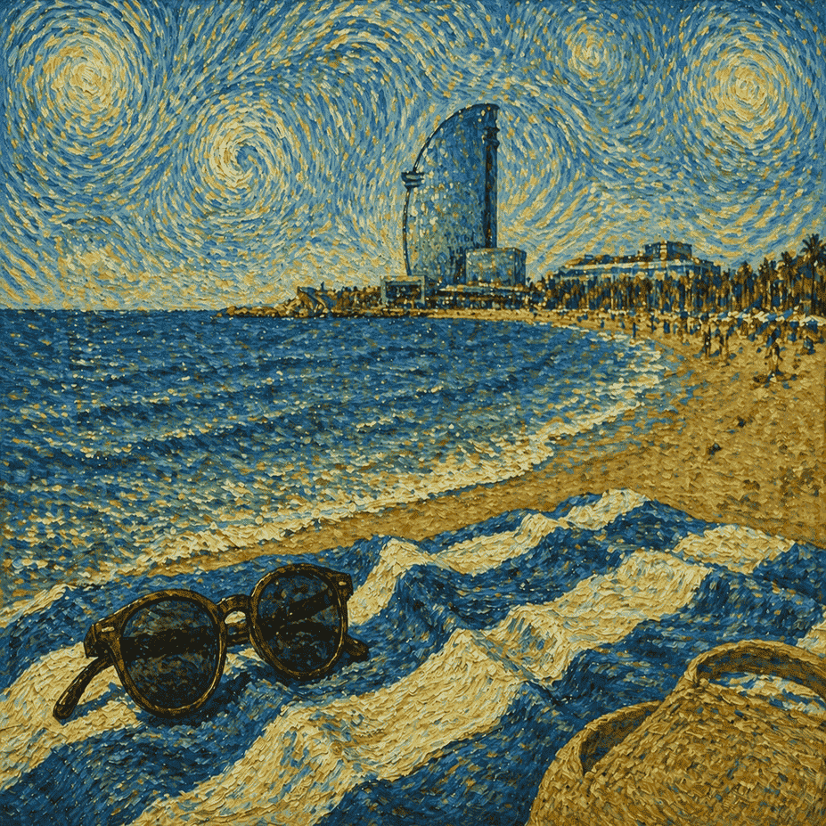 Imagen de playa de Barcelona
