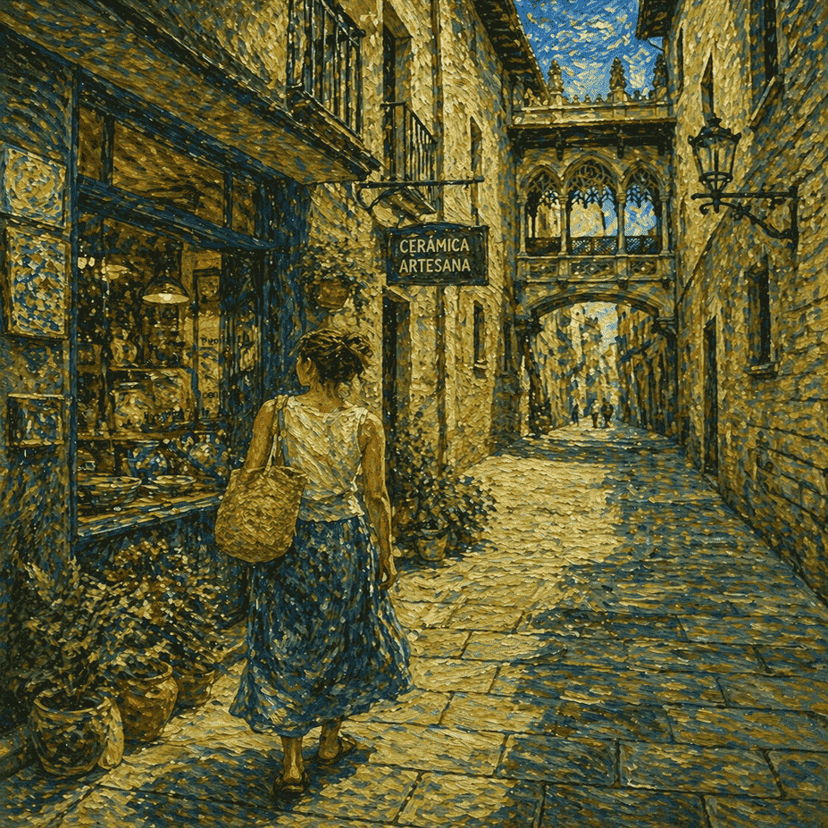 Imagen de paseo tranquilo por las calles