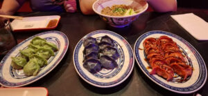 Gyozas de colores